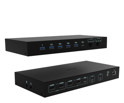 i-tec USB-C KVM Dock PRO Three Hosts 2x Video 2x PD max 92W